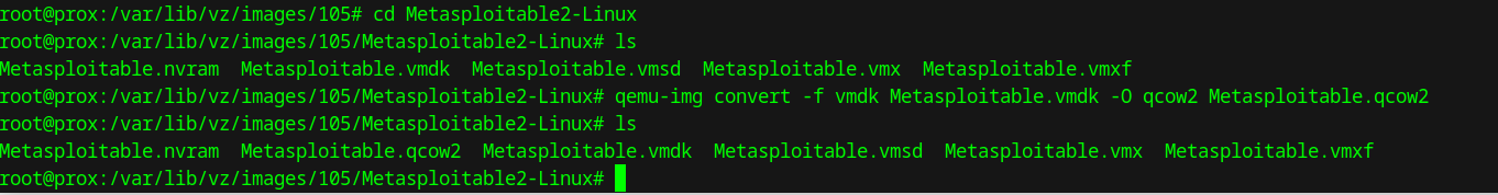 15 converted metasploitable to another type